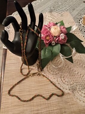 Multicolor Twisted Rope Necklace  - Women Jewelry